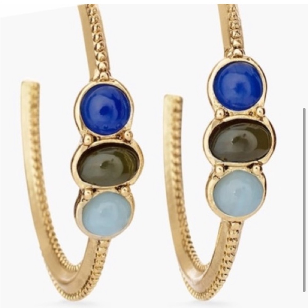 Chico’s Gold Tone Multi Color Earrings